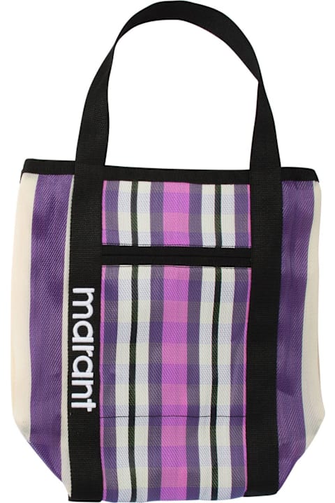 Isabel Marant Totes for Women Isabel Marant Striped Pattern Top Handle Bag