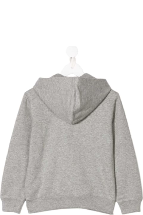 Sweaters & Sweatshirts for Boys Ralph Lauren Grey Hoodie With Logo In Cotton Boy