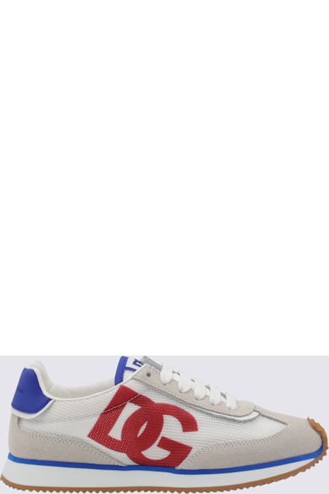 Fashion for Men Dolce & Gabbana White And Blue Sneakers