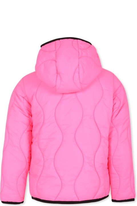 Diesel for Girls Diesel Pink Down Jacket For Girl With Logo