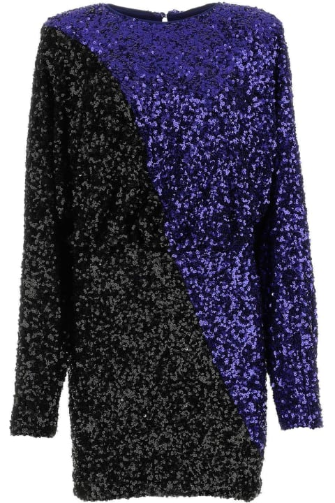 Rotate by Birger Christensen Sweaters for Women Rotate by Birger Christensen Two-tone Sequins Mini Dress