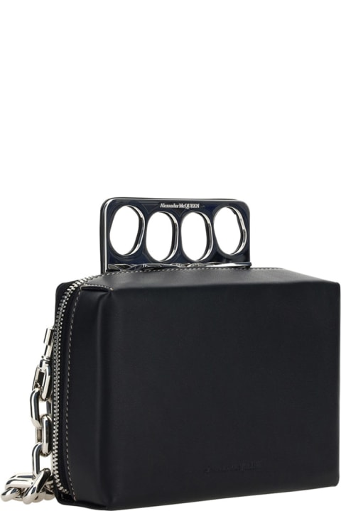 メンズ Alexander McQueenのトートバッグ Alexander McQueen Black Mini Grip Bag