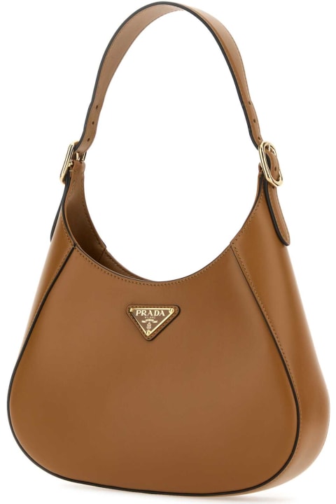 Prada for Women Prada Caramel Leather Shoulder Bag