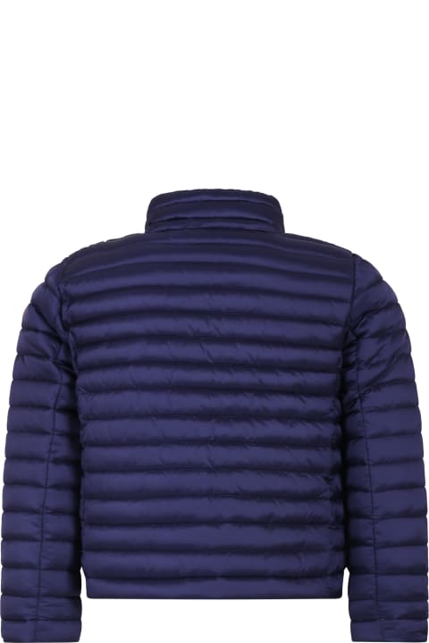 Homeware Save the Duck Blue Lola Down Jacket For Girl With Logo