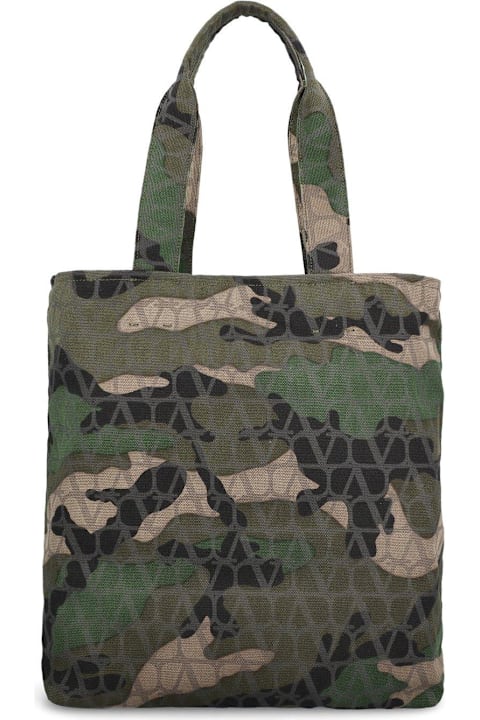 Totes for Men Valentino Garavani Camouflage-patterned Top Handle Bag