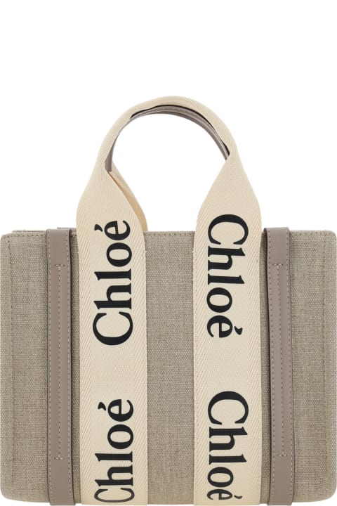 Chloé Totes for Women Chloé 'woody Small' Shopping Bag