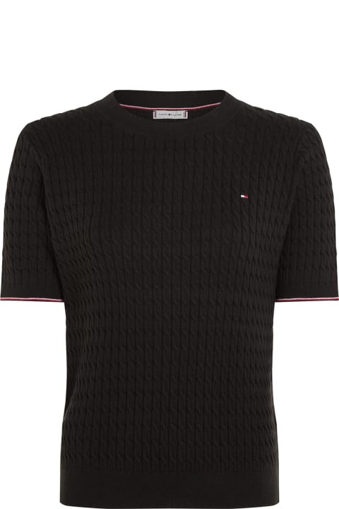 Tommy Hilfiger Sweaters for Women Tommy Hilfiger Slim Fit Pullover With Short Sleeves