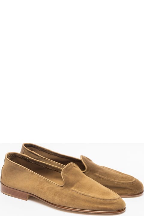Loafers & Boat Shoes for Men Edward Green Camel Baby Calf Unlined Loafer