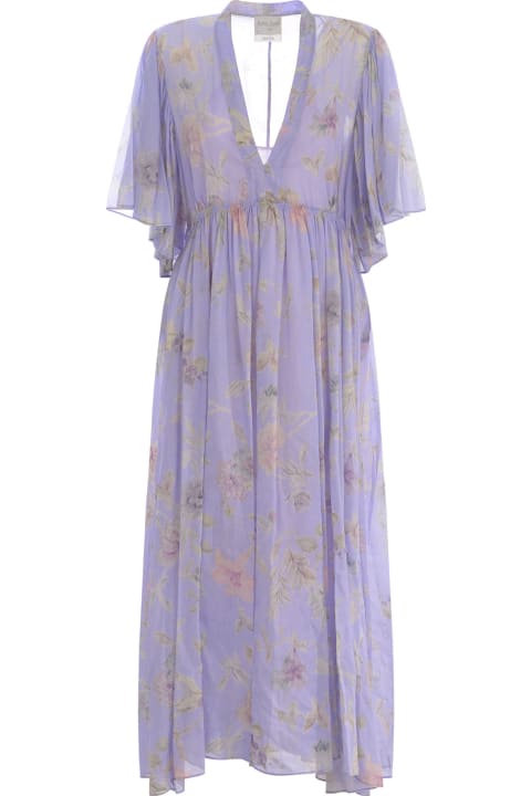 Forte_Forte for Women Forte_Forte Dress Forte Forte "kiss From A Rose" In Cotton And Silk Voile
