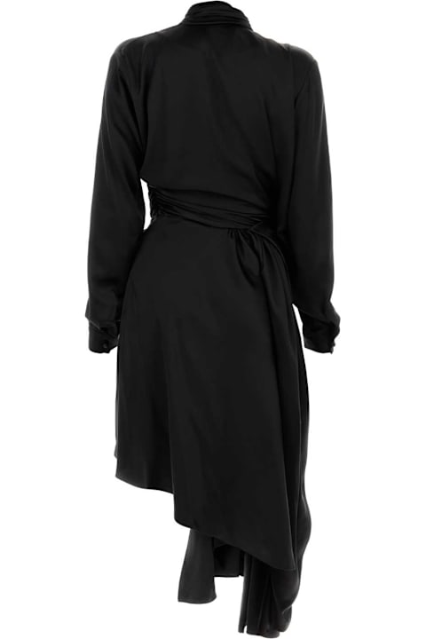 Homeware Balenciaga Black Satin Dress