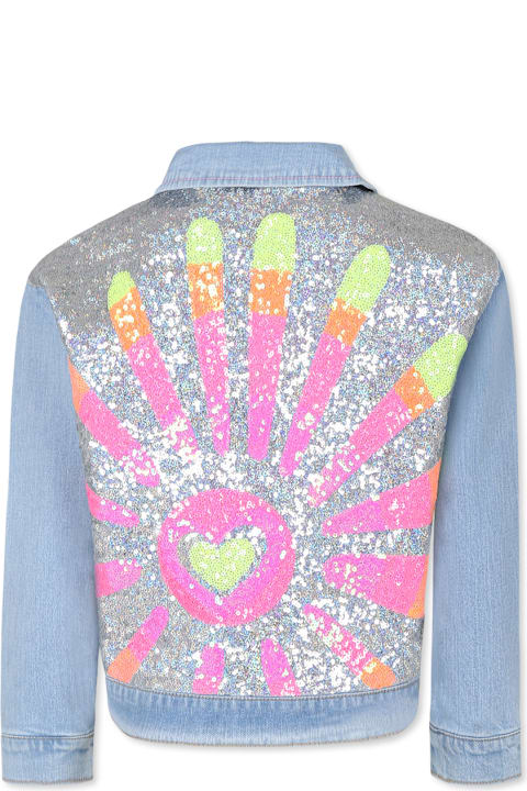 أدوات منزلية Billieblush Denim Jacket For Girl With Sequins