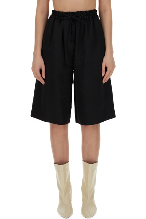 Jil Sander Pants & Shorts for Women Jil Sander Wide Leg Bermuda Shorts