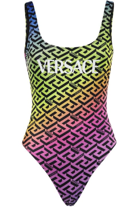 ウィメンズ Versaceのウェア Versace One-piece Swimsuit With Logo