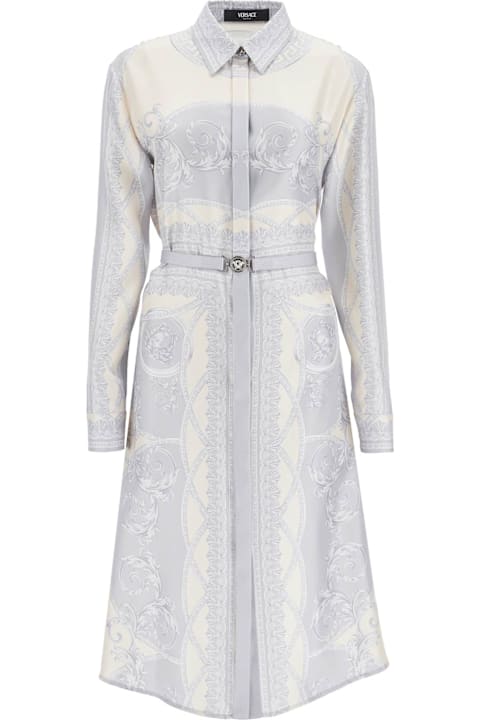 Homeware Versace Printed Silk Shirt Dress