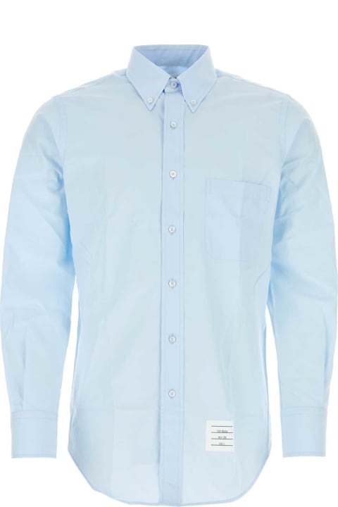 Thom Browne Shirts for Men Thom Browne Light Blue Popeline Shirt