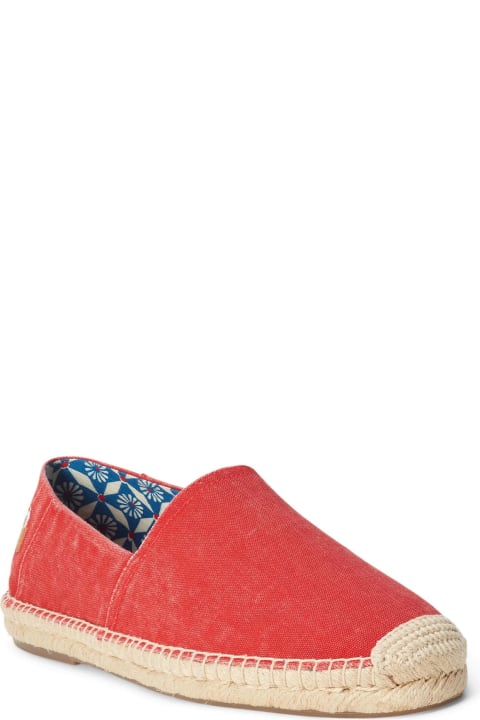 Ralph Lauren Loafers & Boat Shoes for Men Ralph Lauren Red Espadrilles With Logo
