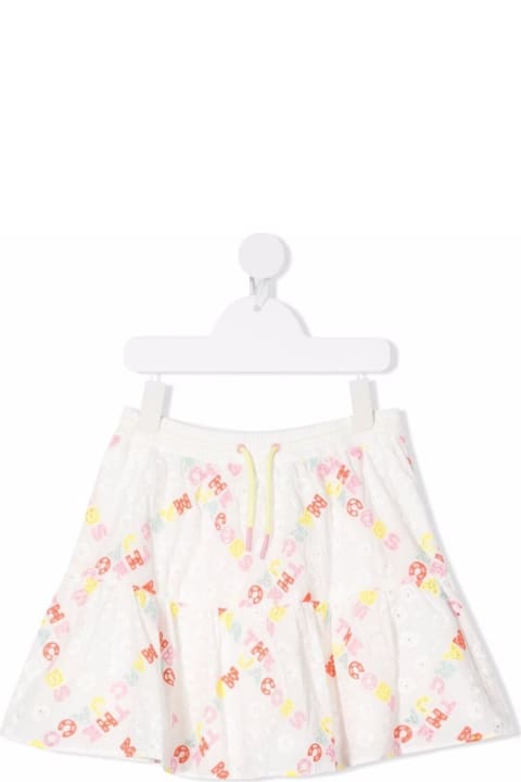Marc Jacobs Girl Multicolor Cotton Skirt With Logo