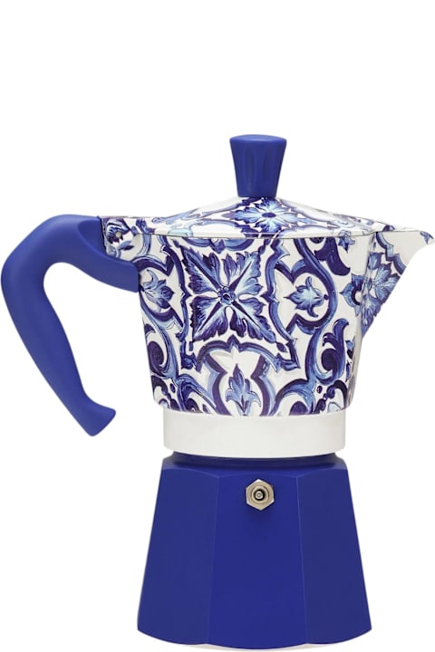 Dolce & Gabbana Tableware Dolce & Gabbana Moka Express Bialetti Dolce&gabbana Blu Mediterraneo