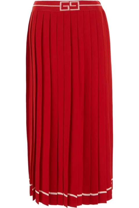 Gucci for Women Gucci Pleated Wool Skirt