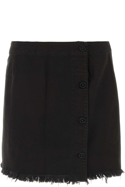 Raf Simons for Women Raf Simons Black Denim Skirt
