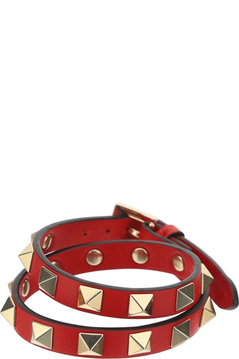 Valentino Garavani Leather Double Bracelet