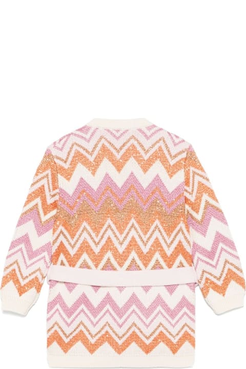 Missoni Kids لـ Men Missoni Kids Cardigan Con Motivo A Zigzag