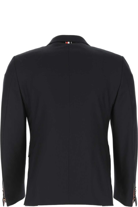 Thom Browne Coats & Jackets for Men Thom Browne Midnight Blue Twill Blazer