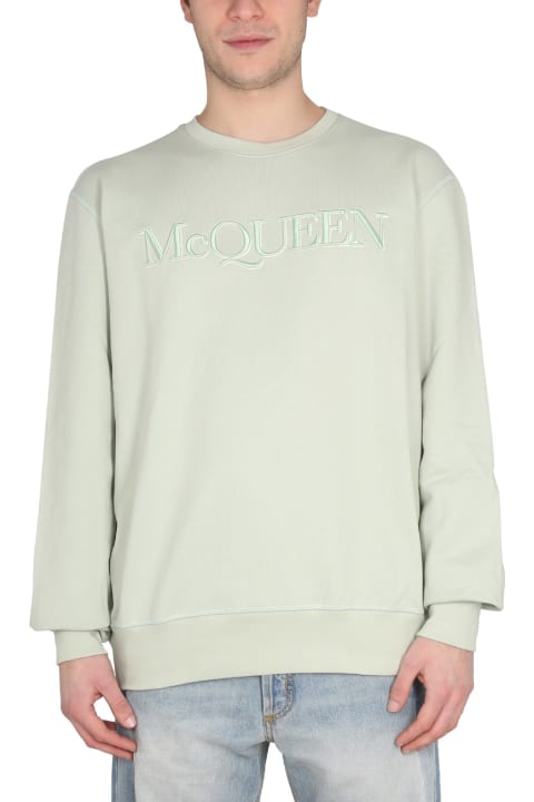 Fashion for Kids Alexander McQueen Sweatshirt With Logo Embroidery