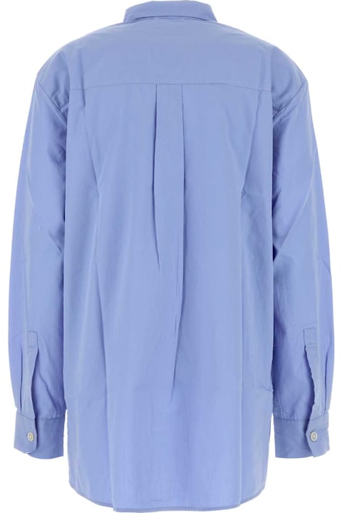 Tekla for Kids Tekla Cerulean Blue Poplin Oversize Pyjama Shirt