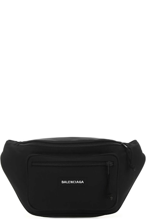 Homeware Balenciaga Black Nylon Explorer Belt Bag
