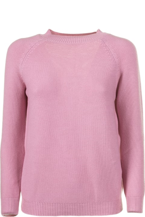 Weekend Max Mara Sweaters for Women Weekend Max Mara Soft Pink Cotton Sweater