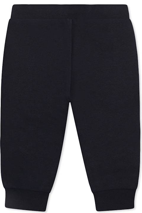 Hugo Boss Bottoms for Baby Boys Hugo Boss Blue Trousers For Baby Boy With Logo