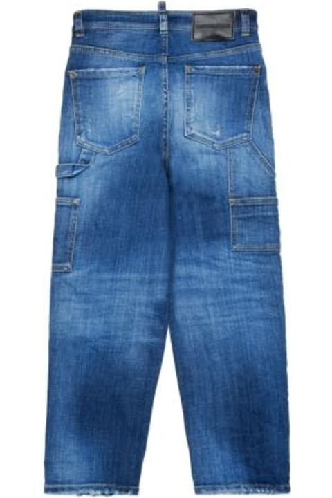 Dsquared2 for Kids Dsquared2 Jeans Dritti A Vita Media