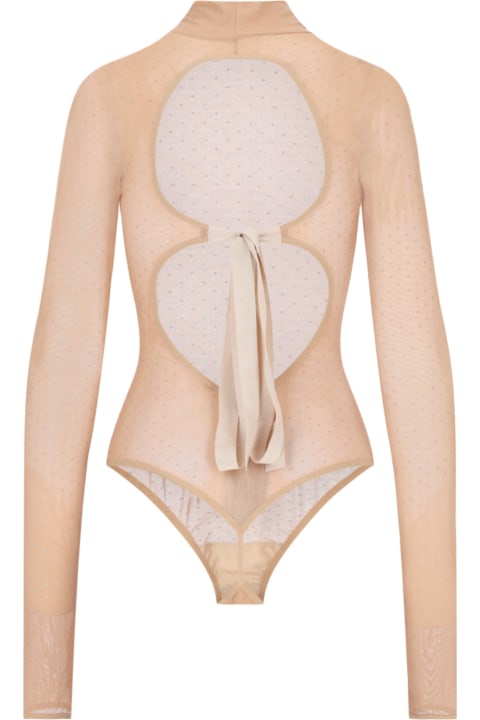 Nensi Dojaka Underwear & Nightwear for Women Nensi Dojaka All-over Rhinestone Body