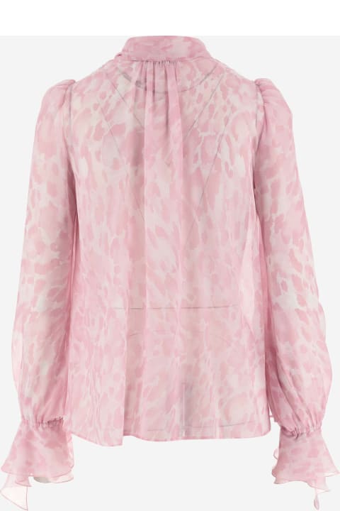 Pinko for Women Pinko Printed Synthetic Chiffon Shirt
