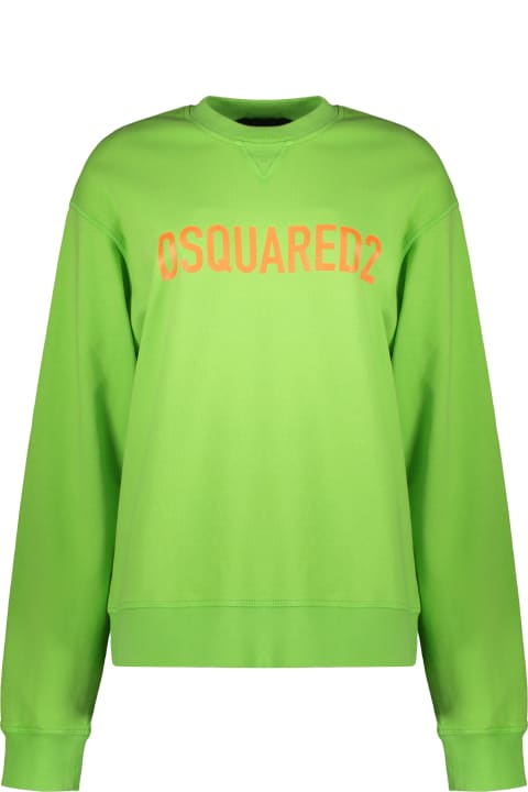 ウィメンズ フリース＆ラウンジウェア Dsquared2 Logo Detail Cotton Sweatshirt
