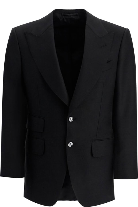 آخر صيحات الموضة من القسم الرجالي Tom Ford Atticus Single-breasted Jacket In Wool And