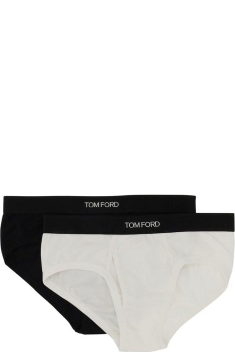 Fashion for Men Tom Ford Pack Of Two Logo Waistband Briefs