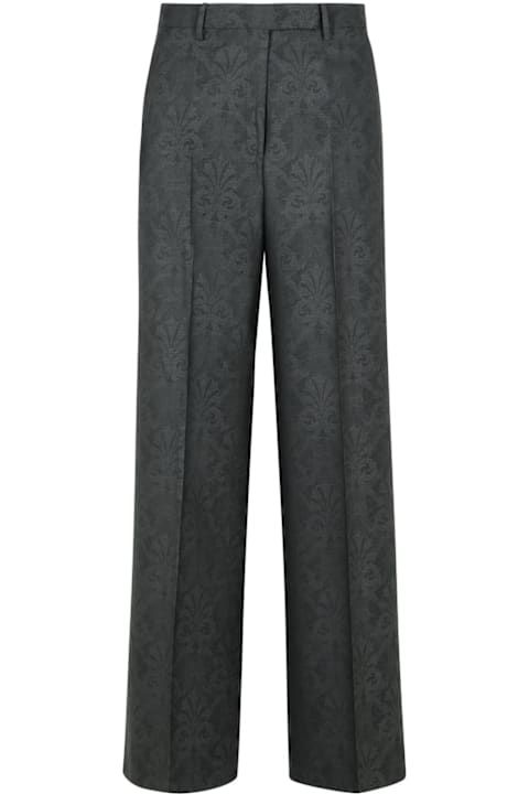 Etro Pants & Shorts for Women Etro Grey Wool Trousers