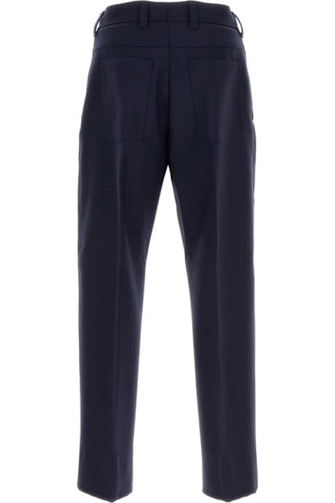 Zegna for Women Zegna Navy Blue Wool Pant