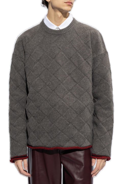 メンズ Bottega Venetaのニットウェア Bottega Veneta Crewneck Sleeved Sweater