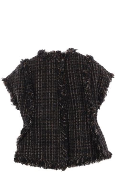 Sacai معاطف وجواكت لـ السيدات Sacai Frayed Edge Tweed Vest