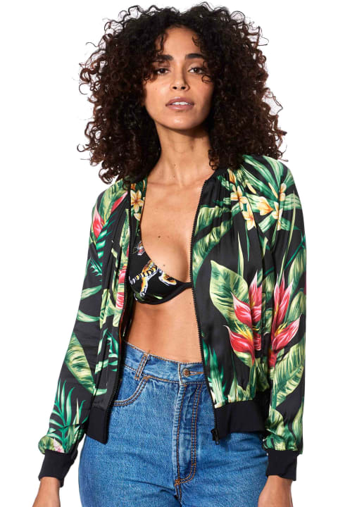Fashion for Women MC2 Saint Barth Tropical Print Bomber Jacket