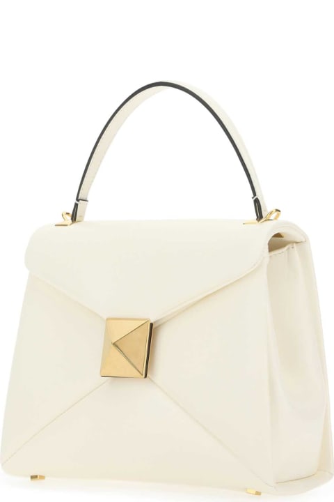 Fashion for Women Valentino Garavani Ivory Nappa Leather One Stud Handbag