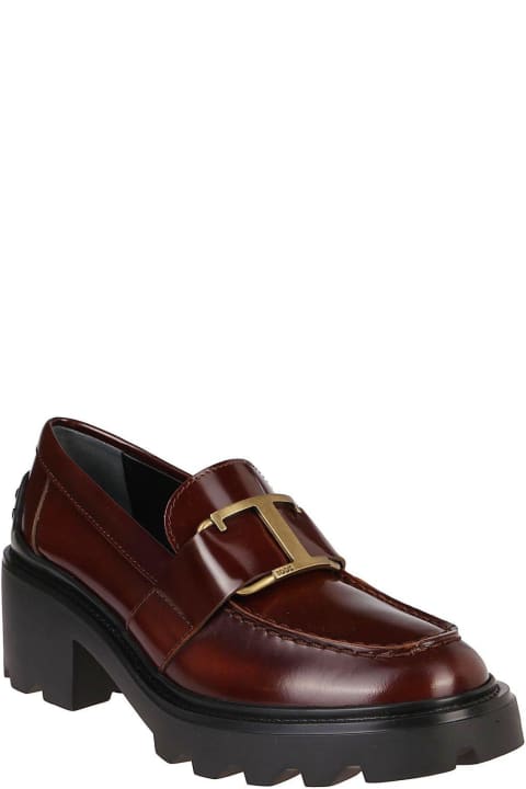 ウィメンズ Tod'sのハイヒール Tod's Block Heel Buckled Loafers