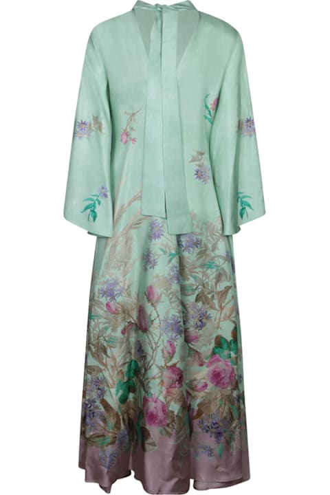 La DoubleJ for Women La DoubleJ Magnificent Pastel Green Silk Dress