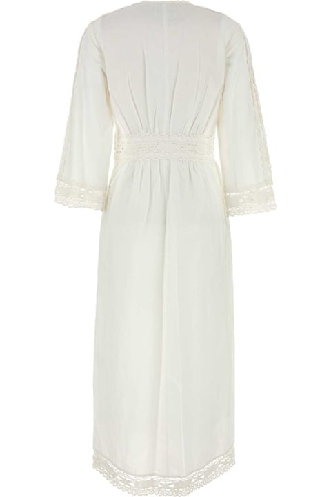 Clothing for Women Marant Étoile White Linen Blend Veona Dress