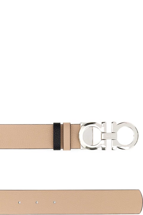 Ferragamo Belts for Women Ferragamo Cappuccino Leather Reversible Belt