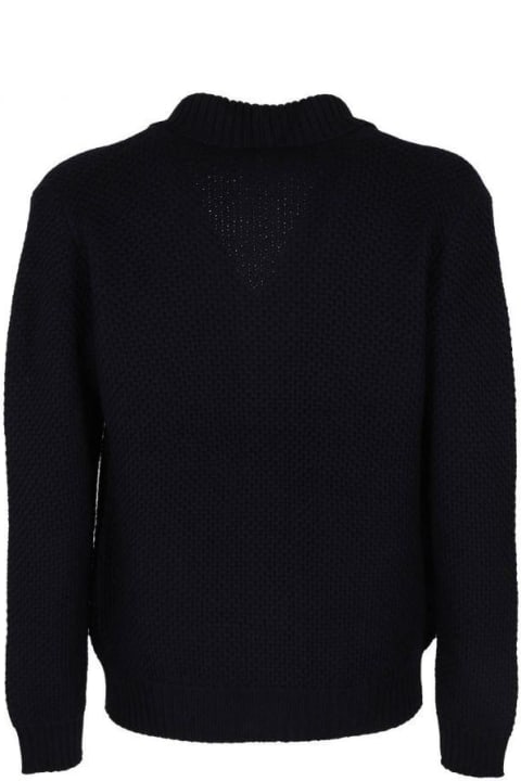 Sweaters for Men Tagliatore Buttoned Knitted Cardigan