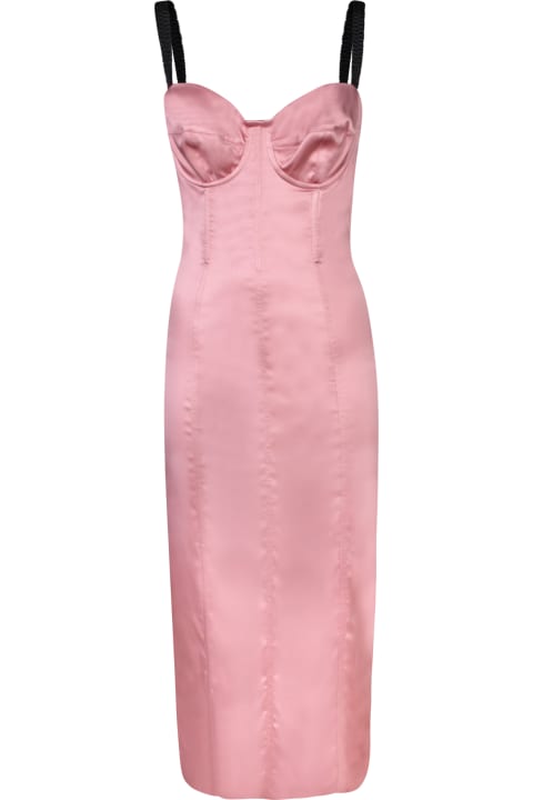 Dolce & Gabbana Dresses for Women Dolce & Gabbana Longuette Bustier Pink Dress